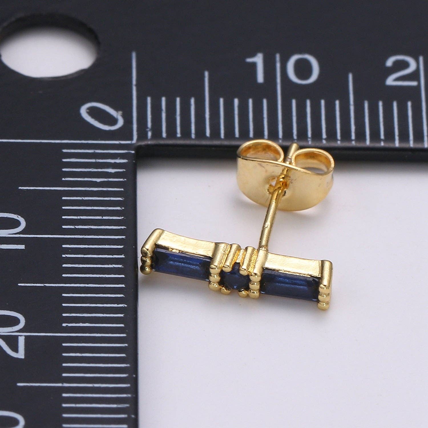 24K Gold Filled Fuchsia CZ Studs