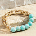 Turquoise Chain Bracelet