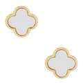 Gold-Dipped Clover Earring