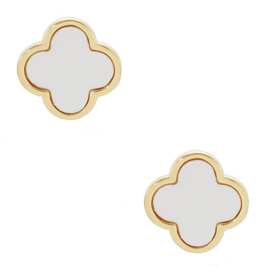 Gold-Dipped Clover Earring