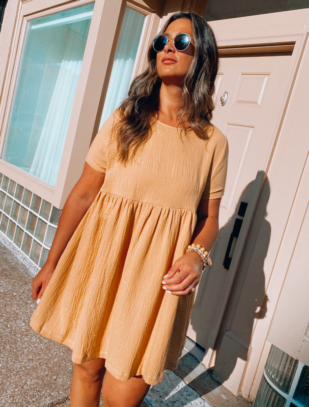 Mustard Babydoll Tunic