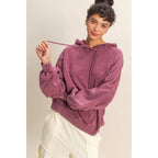 Pink Santa Washed Hoodie