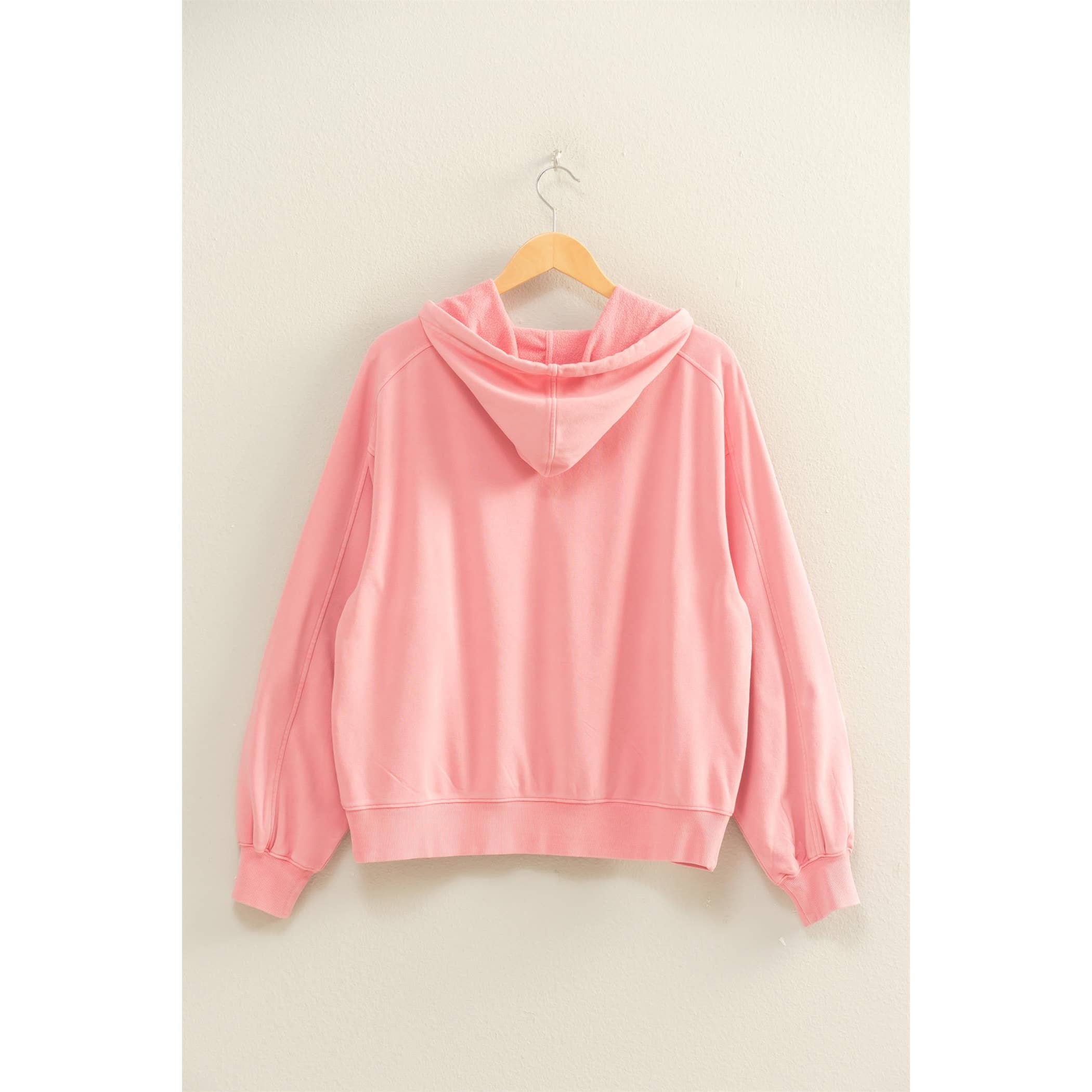 Pink Santa Washed Hoodie