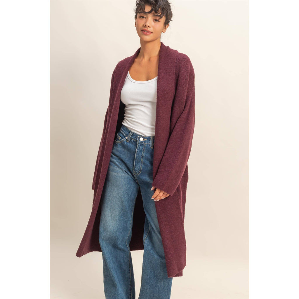 Open Front Duster Sweater