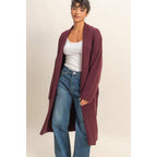 Open Front Duster Sweater
