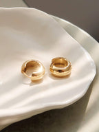 18K Non-Tarnish Classic Hoop Earring YG