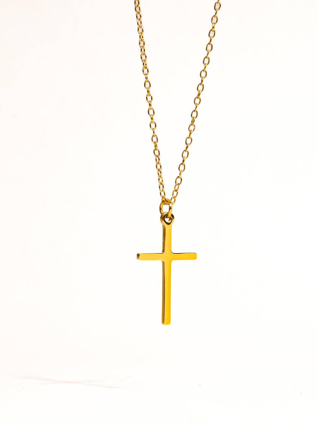 Non-Tarnish Small Cross Necklace