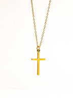 Non-Tarnish Small Cross Necklace