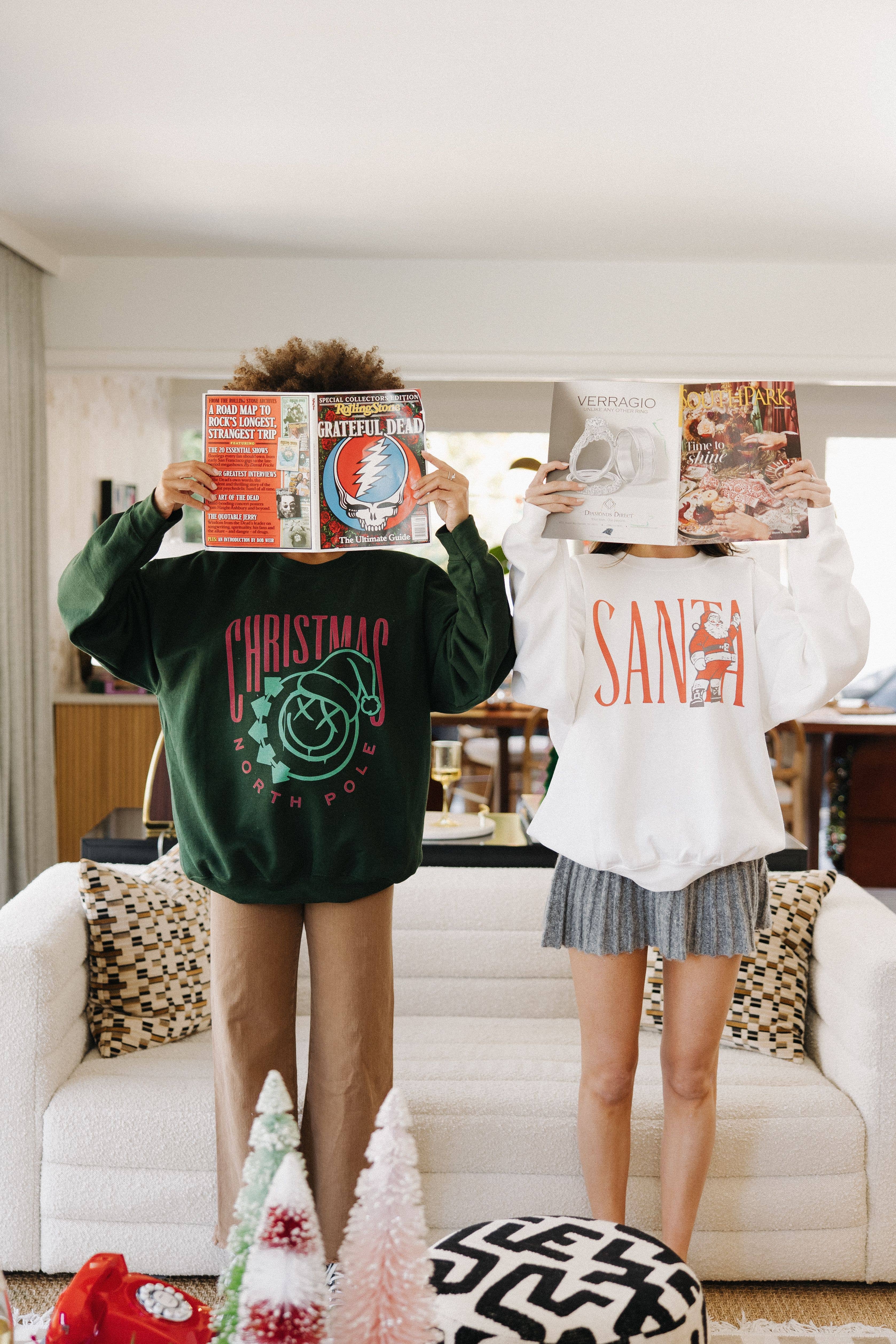 Santa Graphic Sweatshirt