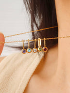 Non-Tarnish Five Stone Necklace