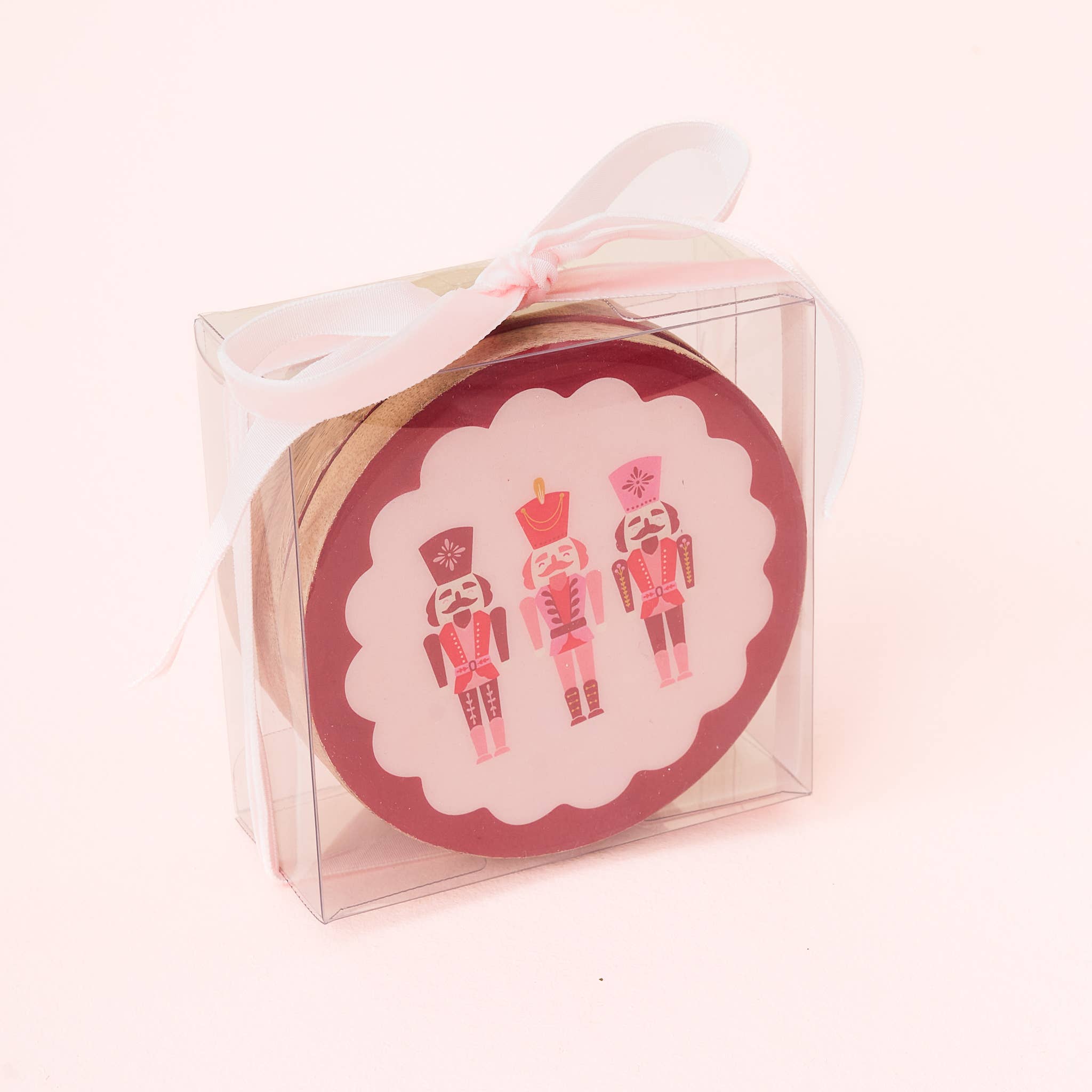 Wood Coaster Set-Nutcrackers