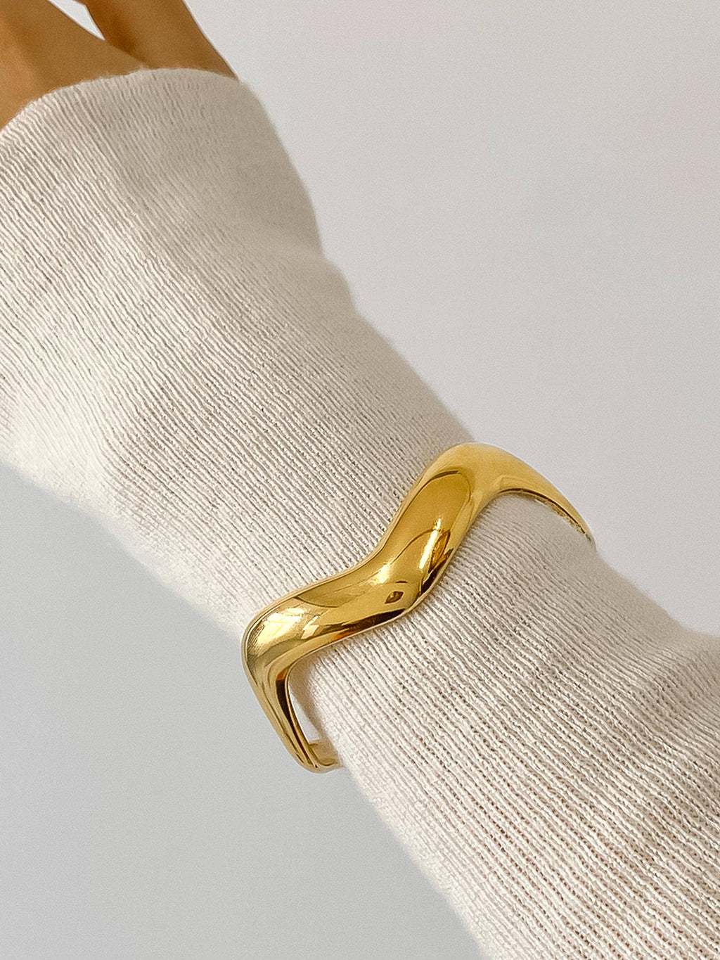 Gold Non-Tarnish V Shaped Bracelet