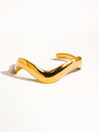 Gold Non-Tarnish V Shaped Bracelet