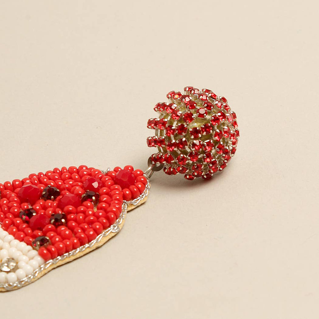 Red Jingle Bell Earrings