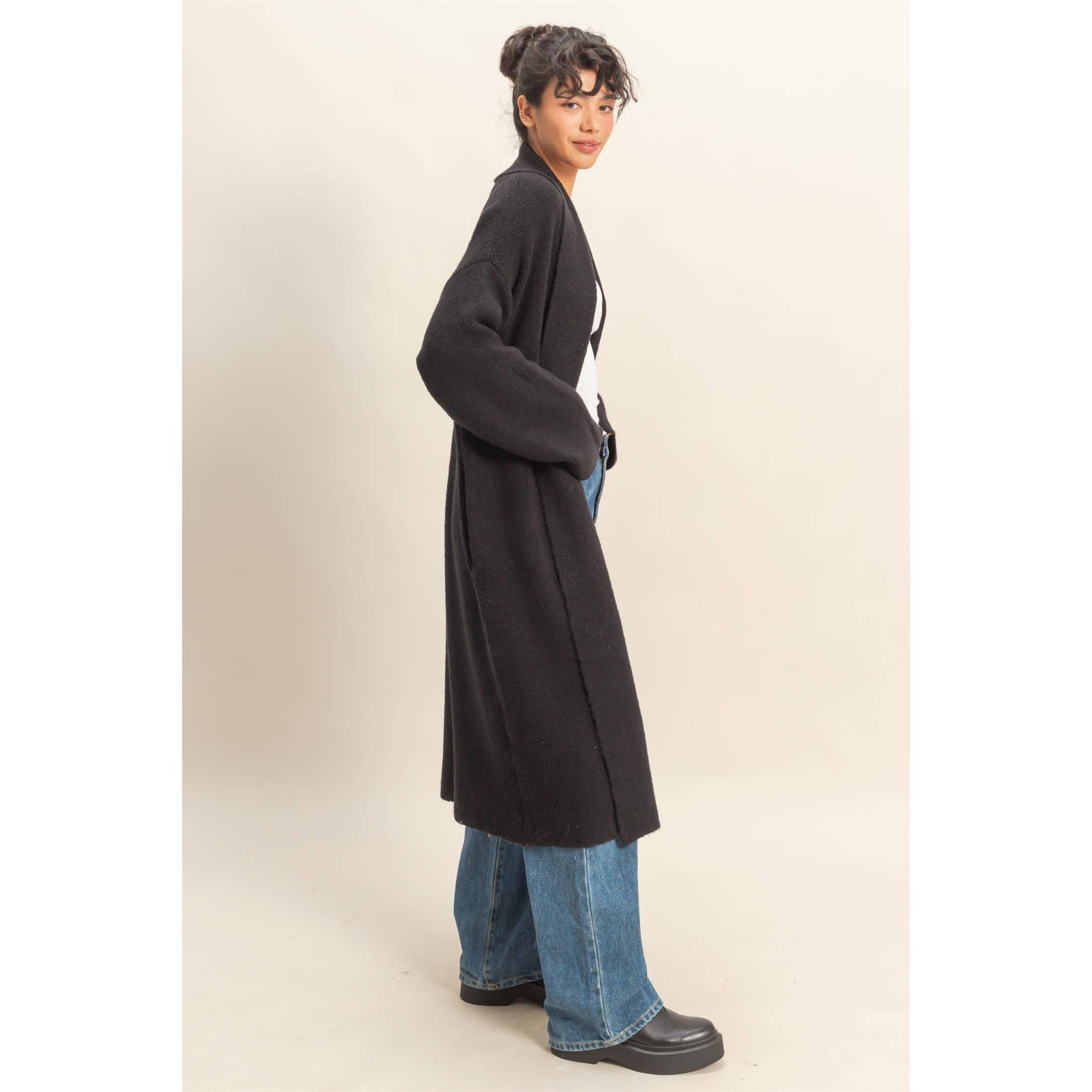 Open Front Duster Sweater