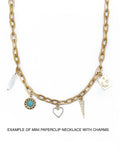Perri Custom Charm Necklace Chain || Choose Style: MINI PAPERCLIP/16"+2" EXTENDER