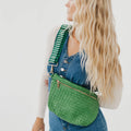 Westlyn Woven Bum Bag *NEW COLORS ADDED*: Emerald