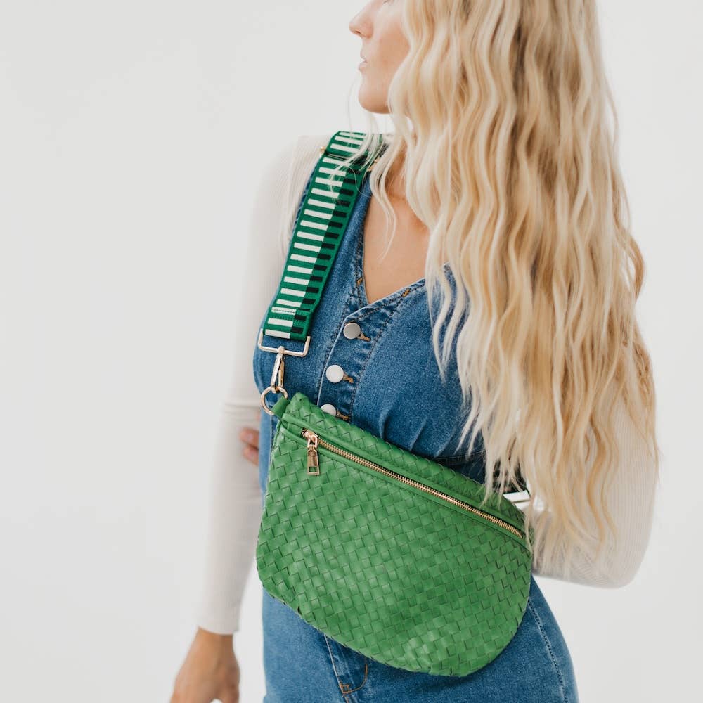 Westlyn Woven Bum Bag *NEW COLORS ADDED*: Emerald