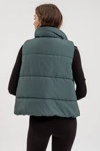 On the Go Green Puffer Vest