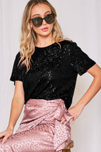 Sequin Party Blouse : Gold