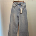 Side Slit High Rise Wide Leg Jean
