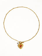 Havana Non-Tarnish Heart Necklace