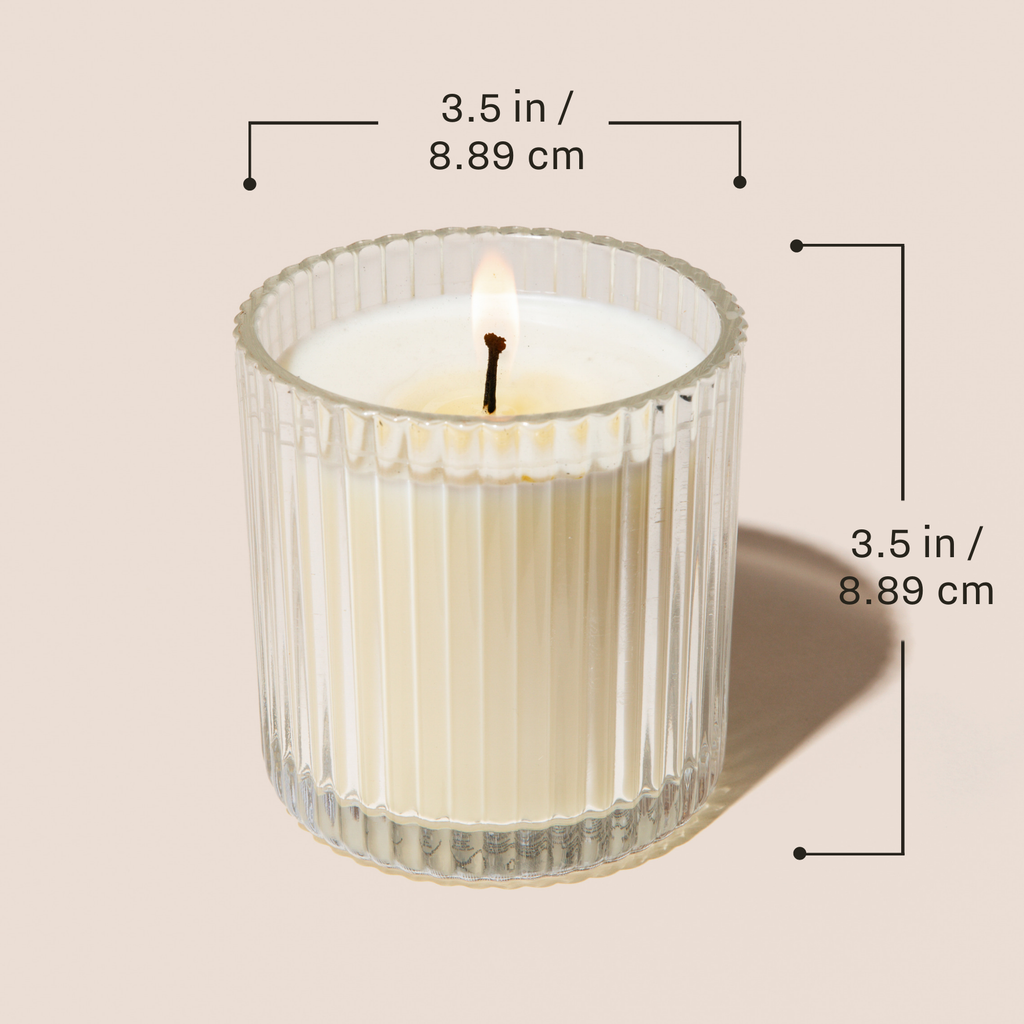 Happy Birthday Soy Candle - Ribbed