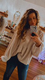 Vanilla Latte Waffle Knit