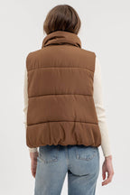 On the Go Green Puffer Vest