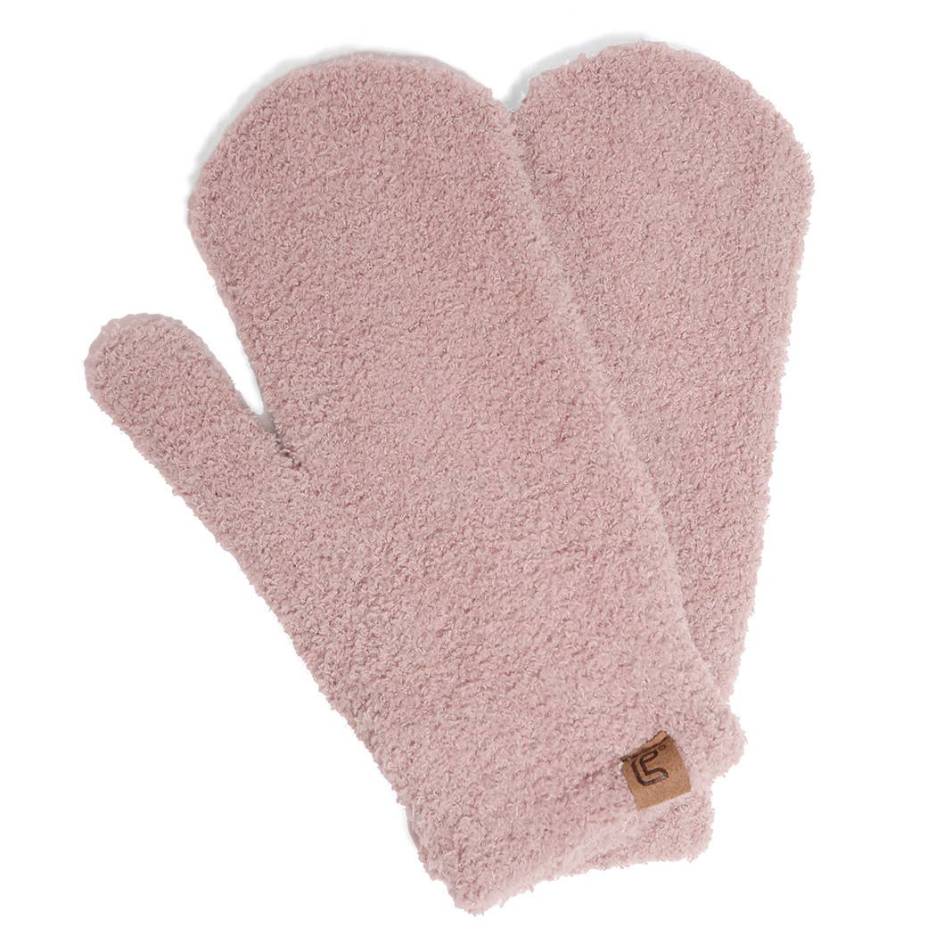 Winter Solid Flush Mittens