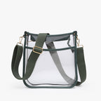 Posie Clear Crossbody: Brown