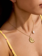 Non-Tarnish Shell Pearl Necklace