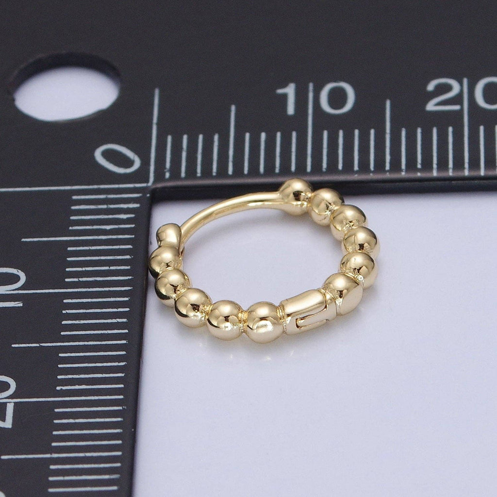 14K Gold Filled Bubble Huggies