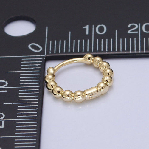 14K Gold Filled Bubble Huggies