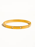 18K Non-Tarnish CZ Bangle