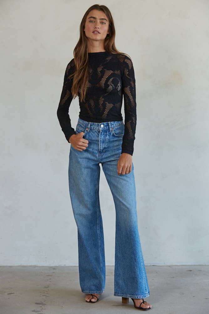 Ash Taupe Jacquard Top