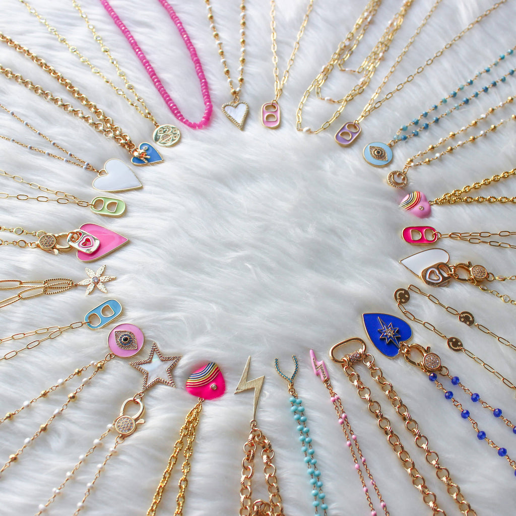 CB Gold Carabiner Necklace