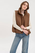 On the Go Green Puffer Vest