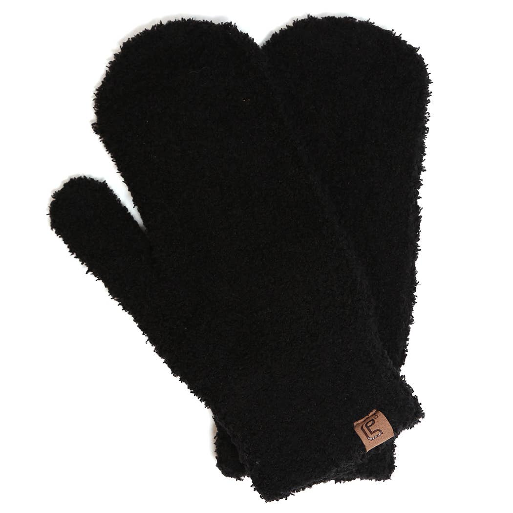 Winter Solid Flush Mittens