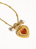 Havana Non-Tarnish Heart Necklace