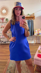 Crew Neck Tank Mini Dress